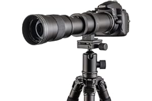 Fotga Objectif téléobjectif Manuel 420-800 mm f/8.3-16 + T2-NEX pour Sony E Mount A7 A7R A7S II III A5000 A6000 A6300 A6500 caméra