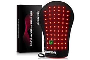 Viconor Red Light Therapy Device for Hands, Infrared Light Therapy Gloves, Finger Wrist, LED Near Infrared Light Skin Care, Heating Pad for Carpal Tunnel (Pack of 1)