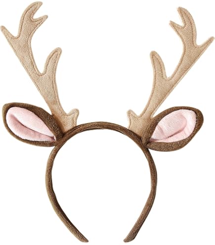 Serre-tête Bois De Cerf Et Oreilles – Déguisement Carnaval, Noël, Adulte Et Enfant