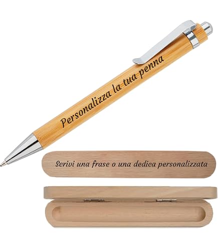 Penne online touch in bambù da personalizzare