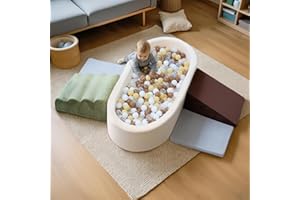 BanaSuper Kids Soft Play Set with Giant Ball Pit (Balls Not Included) | Indoor Climber Blocks for Toddlers | Safe Foam Play Shapes for Home, Nursery & Classroom | Montessori Toy for Gross Motor Skills