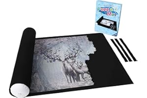 LAVIEVERT Tappetino gigante arrotolabile per 1500 2000 3000 pezzi, supporto portatile per puzzle per adulti e bambini, accessori puzzle per risparmiare puzzle