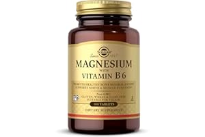 Solgar Magnesium with Vitamin B6 - Supports Energy Levels - Reduce Tiredness and Fatigue - Muscle Function - Vegan - 100 Tablets