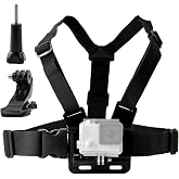 TEKCAM G&ouml;ğ&uuml;s Kemeri Dağı Ayarlanabilir G&ouml;ğ&uuml;s Kemeri J Kancalı Kemer Gopro Hero 13 12 11 10 9 8/AKASO EK7000 Brave 4 7/Vemont/