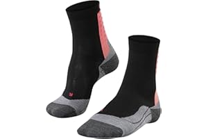 FALKE Mujer Achilles calcetines para correr Zonas de Compresión Antiampollas de Amortiguación Media Para Tobillera Alivia el Dolor en los Tendones Secado Rápido Transpirable Hilo Funcional 1 par