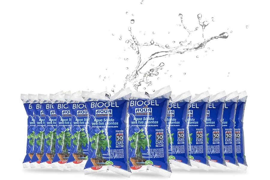 Aqua Control - Agua sólida para sus plantas, ideal para regar durante sus vacaciones, hasta 30 días sin regar, 400 ml, paquet