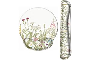 HAOCOO Wrist Rest Keyboard Wrist Support Gel Ergonomic Mouse Mat Desk Accessories for Gaming Office Working (Weed)