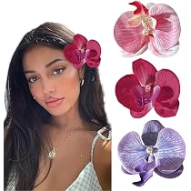 KICOSY 9er Set Hawaii-Blumen-Haarspangen – Hibiskus, Plumeria, Orchideen, Tropische Blumen Für Haare