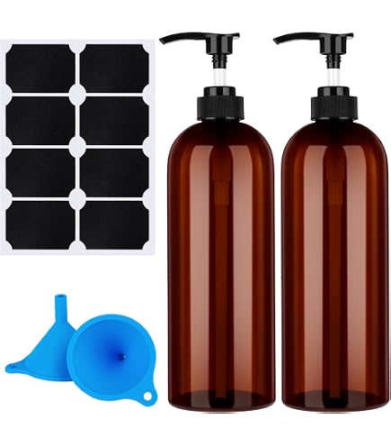 2 X 500 Ml Dispenser Di Sapone, Bottiglie Vuote Ricaricabili Con Pompa A Pressione Bottiglie Di Plastica Vuote Per Sapone Shampoo Lozione E Doccia Grigio 87415874