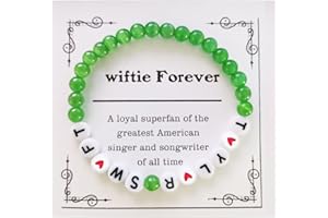 Mayting TS Perlen Armband, Toylor Freundschaftsarmband Eras Swfte Inspired Love 89 Red Feerless Repution Album Elastic Tour Armband