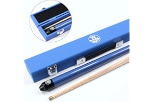 Jonny 8 Ball JET Junior 36 Inch 2 Piece Centre Joint Kids Ash Pool Snooker Cue 10mm Tip & MATCHING Hard Case