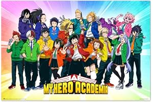 Grupo Erik: Poster My Hero Academy | Poster da parete MHA Hero Fes., 61x91,5cm, carta lucida | Poster da muro, incorniciabile | Poster My Hero Academy, Poster Anime, My Hero Academy Gadget