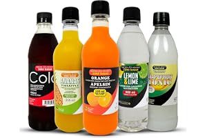 5-pack Aromhusets läskkoncentrat - Cola, Grape Tonic, Apelsin, Fruktsoda och Ananas
