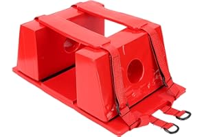 ‎ANGGREK Kopf-Wegfahrsperre, ANGGREK Notfallhilfe Kopffixierung Wegfahrsperre Kopf-Wegfahrsperre Wirbelsäulenbrett mit Riemen für Rückenbrett