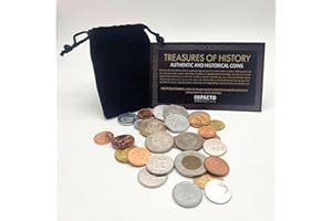 IMPACTO COLECCIONABLES | Collezione di 30 Monete Autentiche dell’Africa – Pezzi da Collezione Unici, Originali e Certificati da Esperti