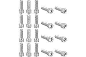PATIKIL 1/4-20 x 3/4" Vite a Testa Cilindrica Esagonale, 20pz Acciaio Inossidabile 304 18-8, Filettatura Completa Macchina per Costruzione, Manifattura, Ingegneria, Assemblaggio, Mobili