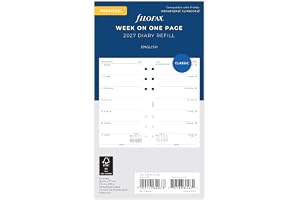 Filofax Personlig vecka per sida engelsk 2027 dagbok 27-68426
