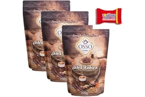 ‎TRINOVI.COM Trinovi Osso Türkischer Ottoman Dibek Mokka Kaffee, 3 X 200gr, Traditioneller, Aromatischer Ottomanischer Kaffee, Frisch Gemahlen, Röstkaffee, Inklusive Tony's Schokolade