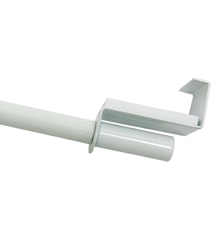 Sonnenschutz-HH - Klemmstange Easy-Fix 7/9 mm Metall - 75-125 cm Länge ausdrehbar Edelstahl-Optik - Teleskop-Stange ausziehbar für Scheibengardine Vitrage Scheibenstange Gardinenstange