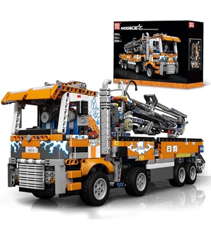 Mould King 19007 High-Tech Pneumatischer LKW Fernbedienung Bausteine