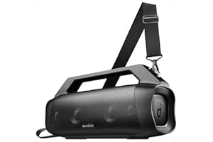 Soundcore Motion Boom Plus od Anker to przenośny głośnik Bluetooth 80 W z wodoodpornością i pyłoszczelnością IP67, portem USB-C, personalizowanym EQ, Bluetooth 5.3, idealny na kemping