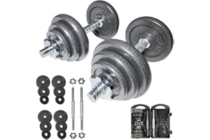 ‎SPORTINATOR SPORTINATOR® "Machine" Hantel Set mit Koffer – Kurzhantel oder 2-in-1 Hantelset (15–40 kg) – Gusseisen & Stahl – Für effektives Ganzkörpertraining zu Hause oder unterwegs