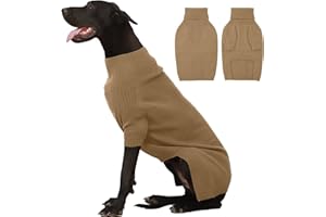 IECOii Extra-Large Dog Jumper 4XL,Christmas Dog Sweaters for Extra Large Dogs Girl Boy,Turtleneck Dog Knitted Jumper for Pet,Easy On Doggie Knitwear Sweatshirt Dog Sweater for Doberman,Great Dane