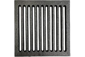 eRicambi, Griglia in Ghisa per Camini e Stufe a Legna e Focolari Pellet, Dimensioni: 23,5 x 23,5 (cm), Spessore 1 cm, Peso 2,7Kg per Caduta Cenere