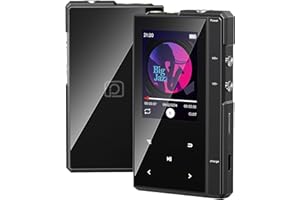 32GB Lettore MP3 Bluetooth 5.0, Phinistec Z6 Lettore Musicale con Altoparlante, Portatile MP3 Altoparlante HD Integrato, Radio FM, E-Book, Sveglia, supporta fino a 256 GB