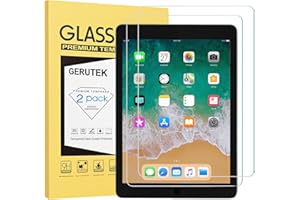 Gerutek [2-pak ochraniaczy ekranu do iPada 9,7 cala, iPada Air1, iPad Air 2, iPad Pro 9,7 folia ze szkła hartowanego [Ultra Clear] [Odporne na zarysowania] szkło ochronne do iPada 6./iPada 5. generacji