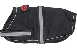 Petface Super Soft Waterproof Dog Coat, 40 cm, Black