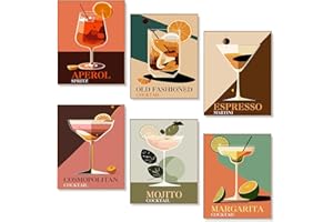 QITIXI:OU Lot de 6 peintures par numéros pour adultes, peinture par numéros café, bricolage, peinte à la main, 30 x 20 cm, pour adultes et débutants, avec pinceaux et peintures acryliques