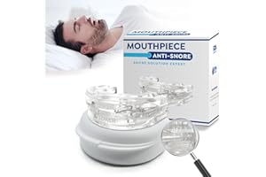 NUMAD Ortesi Antirussamento,Riutilizzabile Portatile Dispositivi Anti Russamento,Bite Bruxismo, Bite Notturno Antirussamento per Uomini e Donne, Adatto Alla Maggior Parte Delle Bocche (1)