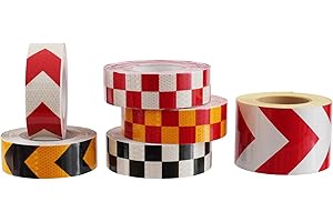 EDELSTAHLMARKENSHOP 25m Reflektorfolie selbstklebend in 6 Ausführungen (Pfeil Rot-Weiß 40m)