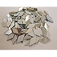 RUIXUAN Diamond Shape Mosaic Tiles Mirror Glass Home Decoration Crafts DIY Accessory (Glass Mirror, 1/2x1inch)