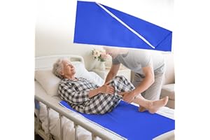 BREENHILL Tubular Slide Sheet,Sliding Cloth for Bed Transfer/Patient Transfer, Sliding Cloth Care for Turning, Moving and Positioning Elderly People for Hospitals, Home, 29"x53" (Blue)