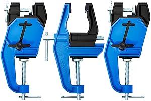 XCMAN Alpine Ski Vise PRO - Tornillo de banco para afinación y encerado de esquí, ángulo y altura ajustables, duradero y estable, la mandíbula se abre hasta 105 mm