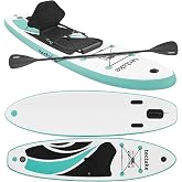 tectake&reg; Tabla Sup Hinchable, Soporte C&aacute;mara, 200 kg, Antideslizante | Asiento de Kayak, hasta 200 kg, Antideslizante, 288 cm