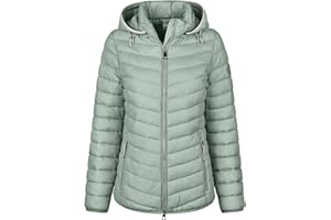 ONUA Übergangsjacke Damen Frühling, Steppjacke, Damenjacke, Outdoorjacke oder Frühlingsjacke mit abnehmbarer Kapuze (Größe 36-48)