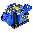 Crystals Electric Knife Sharpener – Three Working Modules for Scissor, Knife, Drill Bits, Chisels, Planes - Portable Sharpener Blue
