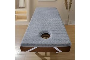 Madrass till Massagebänk i Memory Foam Lash Bed Topper med Ansiktshål Professionell Bäddmadrass för Ögonfransförlängning Halk