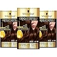 Schwarzkopf Oleo Intense Brown Hair Dye, 3-Pack Permanent Oil Colour, No Ammonia, Covers Greys, Mocca Brown 4-18
