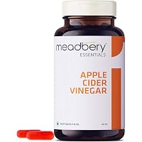 Meadbery Raw Apple Cider Vinegar 500mg with Pomegranate, Beet Root, Vitamin B9 & B12, Improves Digestion & Metabolism…