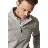 AC&Co/Golden Star Classics Anti-Pilling Hair-Free Standard Fit Upright Collar Fleece Sweatshirt, Color Gray Melange, Size S