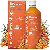 The Wellness Shop Sea Buckthorn Juice for Immunity Boost | Natural Vitamin C, Omega 3 6 7 9, Antioxidants | Immunity, Skin Gl