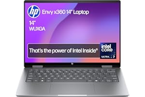 HP Envy x360 14" 2in1 Laptop | Intel Core Ultra 7-155U | Intel Evo | AI Enhanced | 16 GB RAM | 512 GB SSD | Intel Arc | WUXGA IPS Touchscreen | Up to 19.5 hrs battery | Win 11 | Silver | 14-fc0003sa