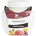 BLOSSOM Edible Glazing Gel for Cake & Desserts Toppings Decoration- White Vanilla, 250 gm