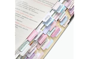 Dimeho 5 Pcs Laminated Bible Tabs Neutral Mild Color Mark Stickers Easy to Read and Apply Bible Index Book Tabs Foldable Large Print Bible Tab Set for Women and Men Including 9 Blank Tabs