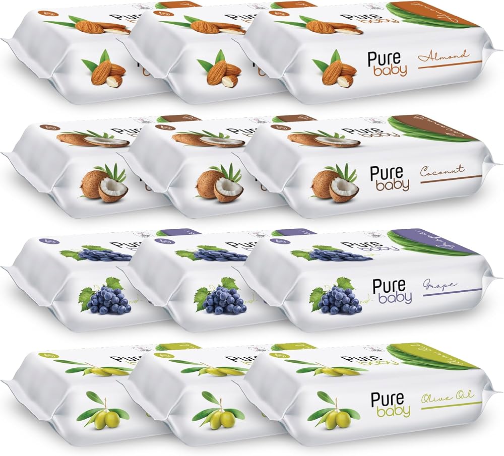 Pure Baby Islak Havlu 12x50 (600 Yaprak)