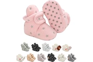 EDOTON Botitas y patucos para bebés, Lindo Dibujos Animados Invierno Animal Calentar Casa Antideslizante Suela Zapatillas Regalo para Bebés de 0 a 18 Meses